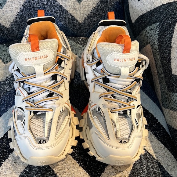 Balenciaga MEN'S TRACK SNEAKER IN WHITE Size 7 EU 40 - Picture 11 of 13